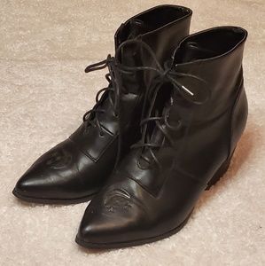 Black YRU Ankle Boots